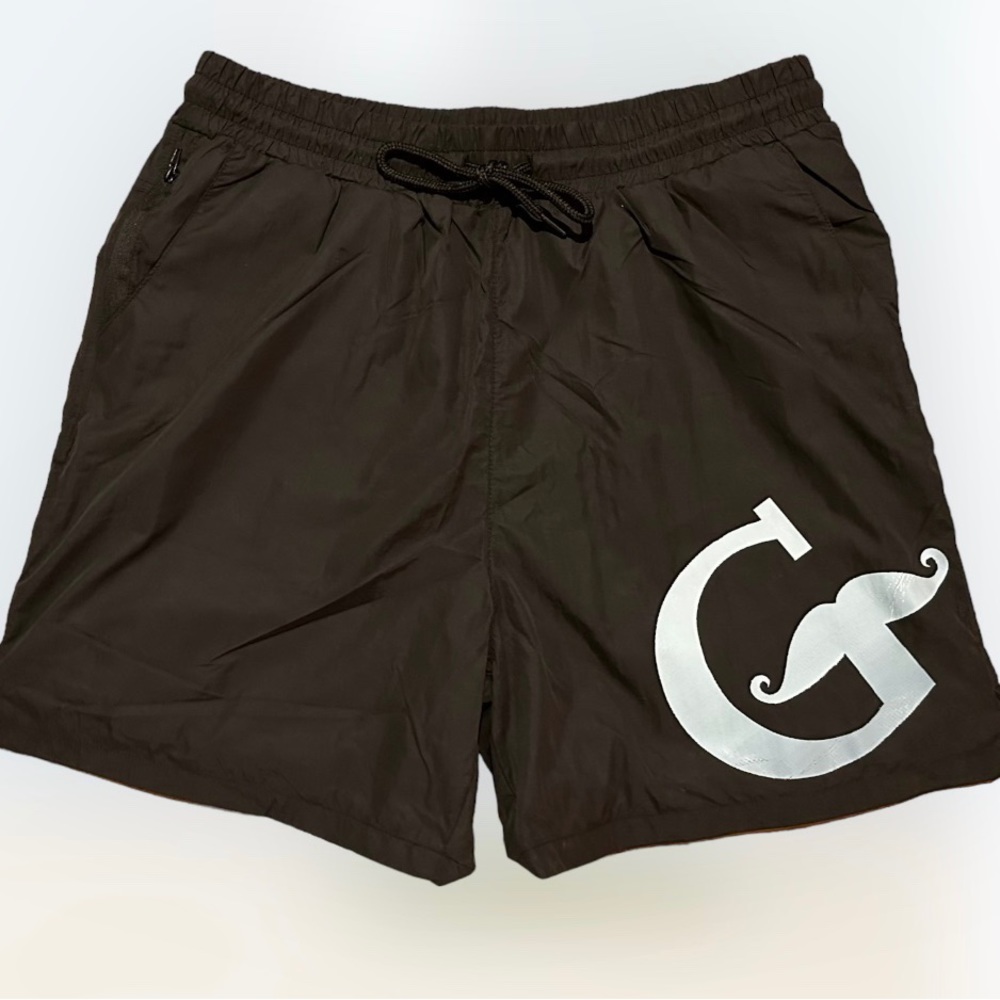 White and Black swimming Shorts - Gentleman Apparels swimming trunks